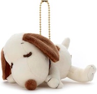 TAKARA TOMY A.R.T.S - 日本版Snoopy史諾比鎖匙扣 史努比鎖匙圈扣 迷你毛絨毛公仔吉祥物鑰匙扣 圈扣 平行進口 Sleeping Cacao