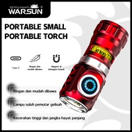 WARSUN FXXF LED Flashlight, Small Pocket , Rotatable Flashlight with Rechargable Battery, Magnetic