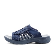 LARRIE Kasut Lelaki Biru Tua New Arrival Super Easy On Off Jalinan Tali Selipar 592410-YK1SV-43P-NAV