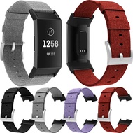 Canvas Fabric strap for Fitbit charge 3 4 Band Replacement Stable Watch Strap for charge3 4 Wristban