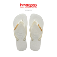 HAVAIANAS รองเท้าแตะ Top Logo Metallic WHITE 41272440001NF_C5WTXX