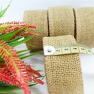 4cm burlap ribbon, 5 yards