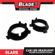 Blade Metal Headlight Bulb Adapter Holder H7 H1 (TL44) 2pcs