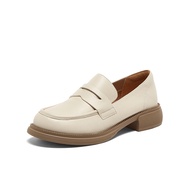 BASTO Womens Loafers Platform Shoes รองเท้า loafer รองเท้าส้นตึก VHN56 TQ422 UFF01
