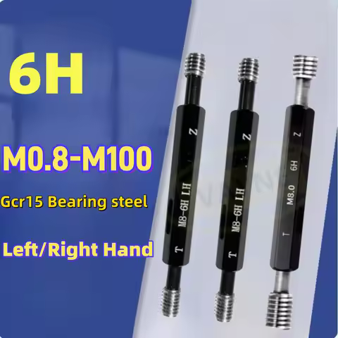 1PCS 6H Left Right Hand M0.8-M100 Metric Standard Thread Plug Gauge M2M4M6M8M10M12M14M20M30M33M42M45
