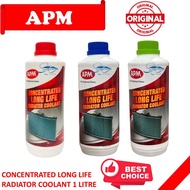 APM BRAND 💯 👍👍 CONCENTRATED LONG LIFE RADIATOR COOLANT 1 LITRE - UNIVERSAL PROTON/ PERODUA/ TOYOTA/ 