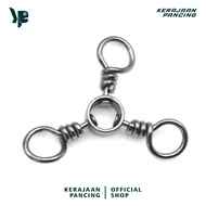 MATA FISHING KINGDOM - KiliKili Barrel Swivel 3 Eyes 3 Way Swivel Solid Fishing Line Brass 3 Way Bar