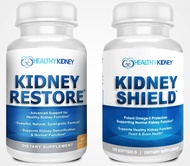 Kidney Restore & Kidney Shield 2-Pack Bundle for Kidney Cleanse, Support Kidney Function, Renal Heal