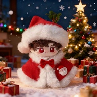 娃衣13cm自嘲熊娃娃圣诞衣服现货斗篷套装拜年玩偶Doll Coat 13cm Self-Mockery Bear Doll Christmas Clothes20260809