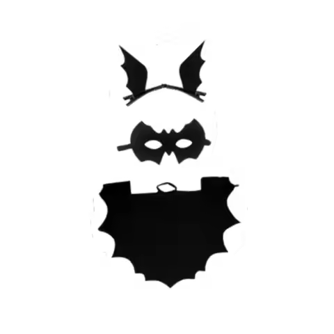Halloween Bat Costume for Kids Cute Role Playing Complete Outfit and Eye Mask Vampire Costume Access