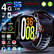 5G/4G Full Network Smart Watch 2.4 inch 720*720 Big Screen HD Video Call 8GB+128GB RAM Google Play W