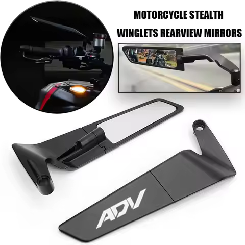 Motorcycle carbon fibre Mirror Stealth Winglets Rearview Mirrors For Honda X-ADV750 ADV 350 160 150 
