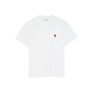 AMI PARIS Classic Fit Ami De Coeur Tee White/Red (SS24)