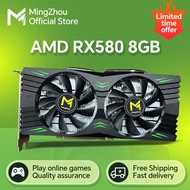 Video Card RX 580 8G 256Bit 2048SP GDDR5 AMD GPU Graphics Cards Gamer RX580 Radeon 8GB Mining Gaming Card placa de video trade