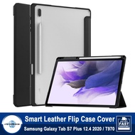 For Samsung Galaxy Tab S7 FE 12.4 2021 / T730 Stand Tablet Smart Cover Auto Sleep Wake S Pen Slot