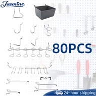 GANTUNGAN 80pcs Pegboard Set TriangleHOOK Pegboard Hook Rack Pegboard Hanger Pegboard Hook Pegboard 
