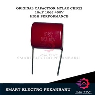 MESIN ORIGINAL MYLAR CBB21 106J 400V 10uF CAPACITOR MILAR 400VOLT CAPACITOR 10UF 400 VOLT 400V Weldi