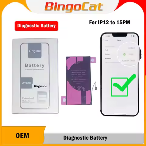 10pc High Capacity Support IOS 26 Diagnostic Battery No Pop Up Message for iPhone 12 13 Pro max 14 P