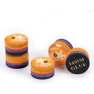 Petua Pool Cue 6 Lapisan Petua Biliard Pelangi (Kekerasan SX/SS/S/M/MH/H) (Saiz 11mm/14mm) Petua Poo