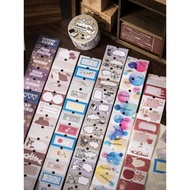 [Only Journal Tape]Schedule Story Writable Labels Journal Tape Date Index Stickers Sealing Stickers 