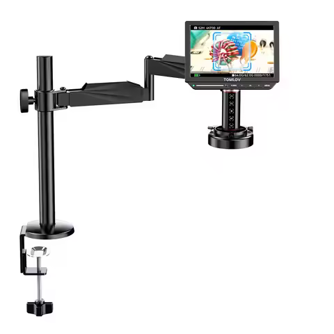 TOMLOV TM4K-AF 8" Autofocus 4K Digital Microscope 2000X Flex Arm HDMI Electronics Soldering Microsco
