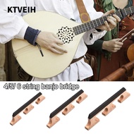 KTVEIH String Banjo Bridge, Wooden 5 Strings Banjo Bridge Parts, Musical Instrument Maple Ebony Inst