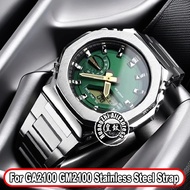 For G-SHOCK GA-2100 GM2100 Watchband farmhouse oak modified Stainless steel watch chain men's strap 