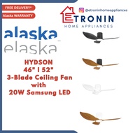 Alaska HYDSON 46" l 52" 3-Blade Ceiling Fan with 20W Samsung LED