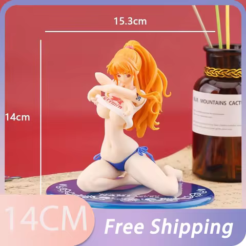 Anime ONE piece Figurine Boa Hancock Nami Bathing PVC Action Figures Girl Model Collection Dolls Toy