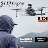 GPS Drone S119: 8K Camera ,Brushless, EIS Anti Shake, Obstacle Avoidance, Large Screen FPV Aerial Ph