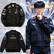【Malaysia stock】Faker S15 Championship Jacket  2025 New T1 Esports Team Uniform Jacket LOL World Fin