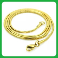 Titanium gold Necklace Men's Necklace