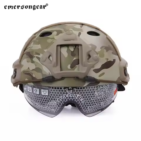 Emersongear Tactical FAST Helmet Protective Goggle PJ Type Airsoft Outdoor Combat Sports Hunting Com