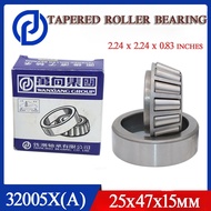 32005X Tapered Roller Bearing Cone with Cup, 25mm Inner Diameter 47mm OD 15mm Thickness for Freight 