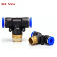 PB Tube Male Thread Size M5 1/8" 1/4" 3/8" 1/2" Y Style Push In Fittings Pneumatic Quick Connector