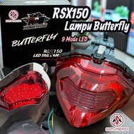 RSX 150 TAILLAMP BUTTERFLY WINNER X LAMPU RAMA RAMA BELAKANG LED 9MODE LAMPU BUTTERFLY RSX