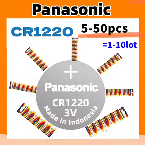 5-50pcs Original PANASONIC CR1220 CR 1220 3V Lithium Battery For Watch Calculator Clock Remote Contr