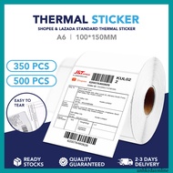 GOPACK A6 Thermal Sticker Roll Airway Bill Barcode Shipping Label Kurier Sticker 100*150mm A