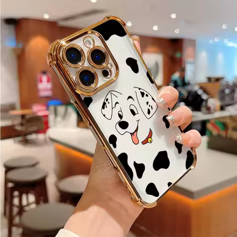 Disney Cute Dalmatian For Xiaomi POCO X8 X7 X6 X5 X3 F8 F7 M7 Mi 17T 15 14T Redmi 15 14C 13C Plating