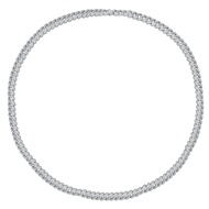 สร้อยคอเพชรคิวบาเต็มรูปแบบแฟชั่นของผู้ชายเงินแท้925ฮิปฮอปแฟชั่นไฟโซ่คอส่วนบุคคลหรูหรากลุ่มเล็ก Dvr