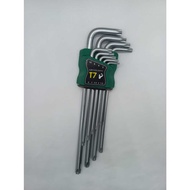 Extra Long 9pcs Torx Star Allen Key Wrench Torx Allen Key Set