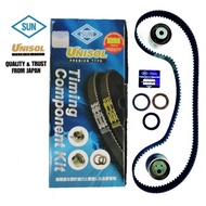 Mitsubishi Lancer 1.6 Mivec,Ck4a 4g92 (1992-)Dohc Timing Belt Kit Set - 154YU29,  Unisol Made in Jap