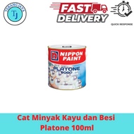 Cat Platone 0,1L/100ml Nippon Paint Minyak Kayu Dan Besi kaleng kecil