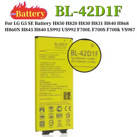 Battery BL-42D1F For LG G5 SE Battery H850 H820 H830 H831 H840 H868 H860N H845 H840 LS992 US992 F700