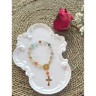 Catholic Rosary Natural Stone Bracelet Catholic Stone Rosary Bracelete