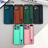 With Wrist Strap Lychee Pattern Leather Casing For OPPO A77 2017 F3 F5 R17 R15 R11S R11 R9 Phone Case Simple Business Style Men Women Case Soft TPU Phone Holder Case Back Cover
