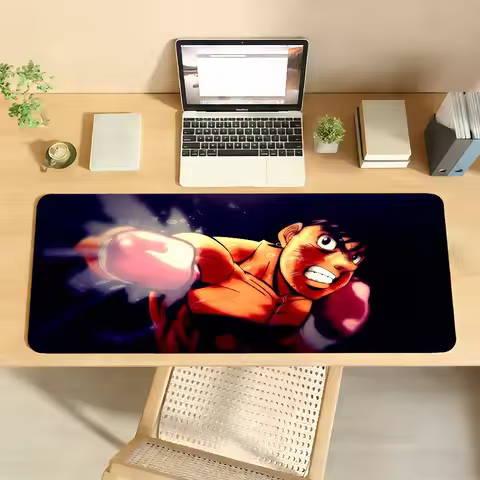 Anime Hajime No Ippo Mouse Pad Non-slip Locking Edge DeskMat PC Laptop Accessories Rubber Office Key