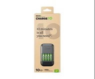 {荃灣24Cards} 原裝行貨 GP ReCyko Charge 10 綠再十分充超快充電器連4粒1700mAh AA鎳氫充電電池  可充其他GP充電,  極高速 560  連任何充電池購買門市現金