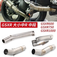Motorcycle modified stainless steel middle section GSR750 GSXR1000 GSXR600 K5K6K7K8K9Midsection Tube