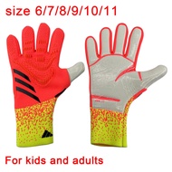 Orange Children's Goalkeeper Gloves Good Quality Predator Goalkeeper For Kids Football Training Glov